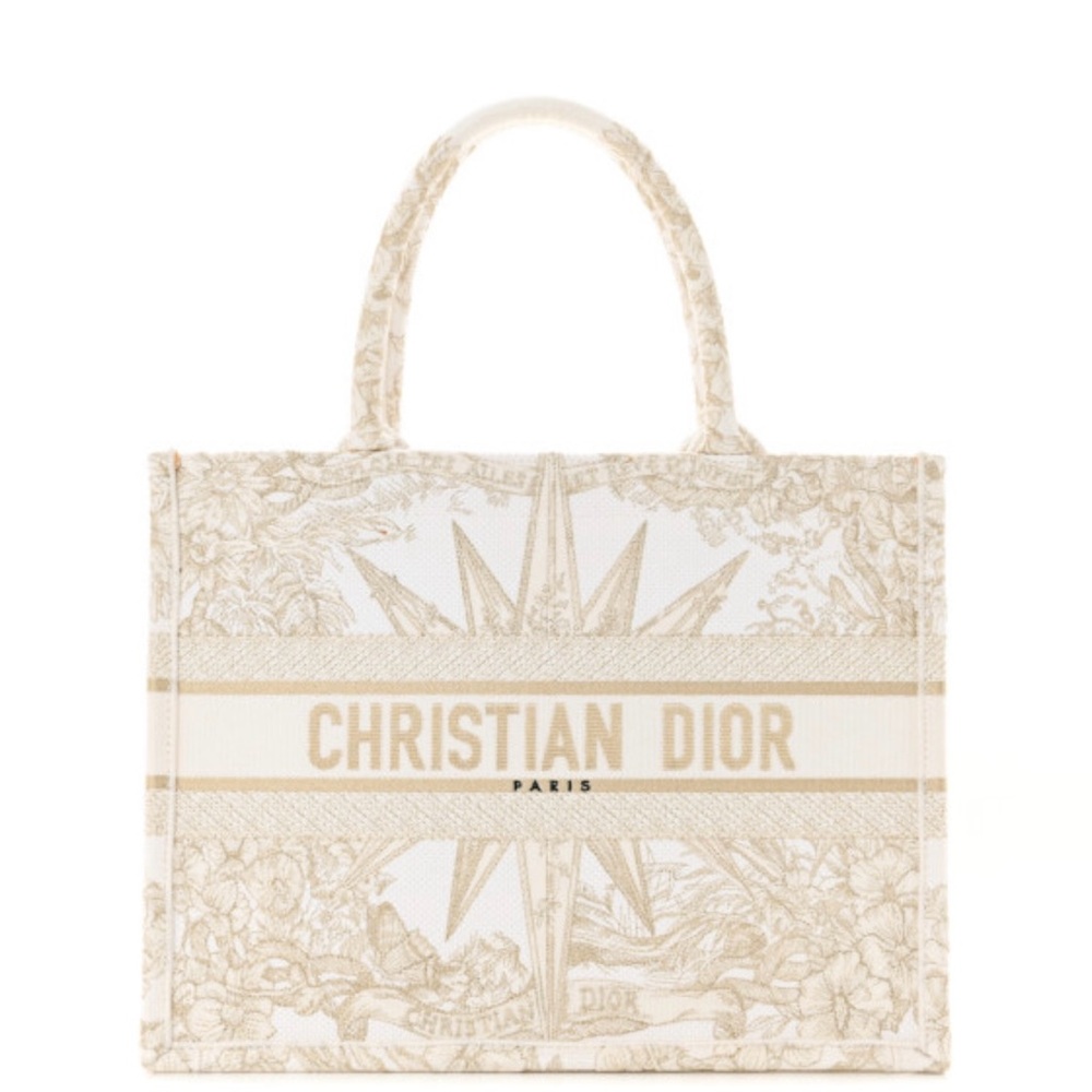 Christian Dior Beige Tote Bag gold ✨✨✨🎉♥️